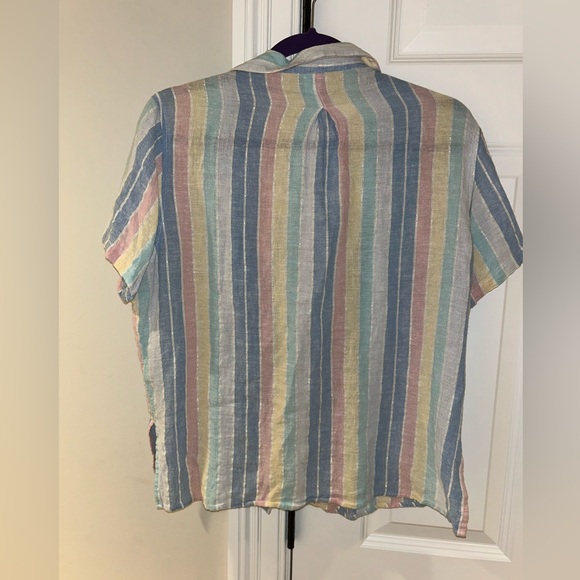 Rails Linen Top Medium EUC - Picture 4 of 6